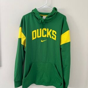 Nike Oregon Green and Yellow Men's Hoodie